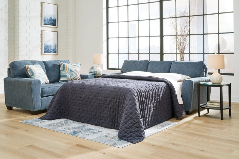 Cashton/Blue Sofa & Loveseat / Sofa Sleeper