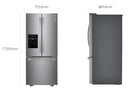 LG 22 CUFT FRENCH DOOR REFRIGERATOR W/ DISPENSER (ST. STEEL)
