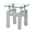 Side Table - Glossy Silver