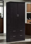 L'Baiet Bedroom 2 DOOR Wardrobe W/ Mirror