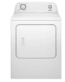 Amana - 6.5 Cu. Ft. Electric Dryer with Automatic Dryness Control - White