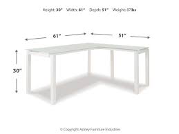 L-Shaped Desk w/ Glass