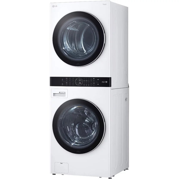 LG LAUNDRY CENTER, WASH TOWER FRONT LOAD, 4.5 CUFT WASHER, 7.4 CUFT DRYER (WHITE)