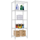 5 Tier Wire Shelving (White)