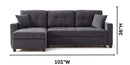 MOCCA SECTIONAL (DUPONT ANTHRACITE)