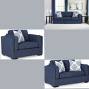 EVANSLEY LIVING ROOM SET (NAVY)