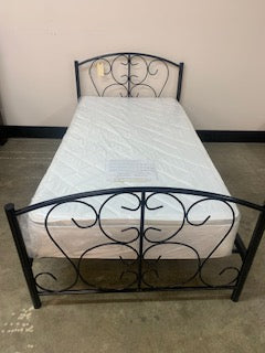TWIN BED FRAME BLACK