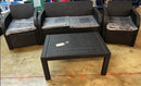 4pc Patio Set (1-Love Seat, 2-Armchair, 1-Table)