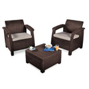 3 PC Patio Set ( Brown )